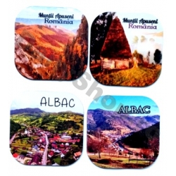 Suport textil pahar/cana, Suvenir Albac